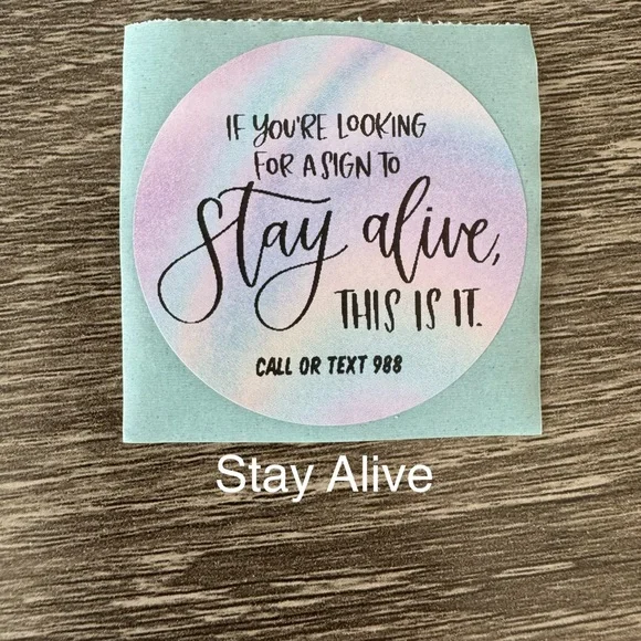 100 Suicide Awareness Stickers - Picture 3 of 7
